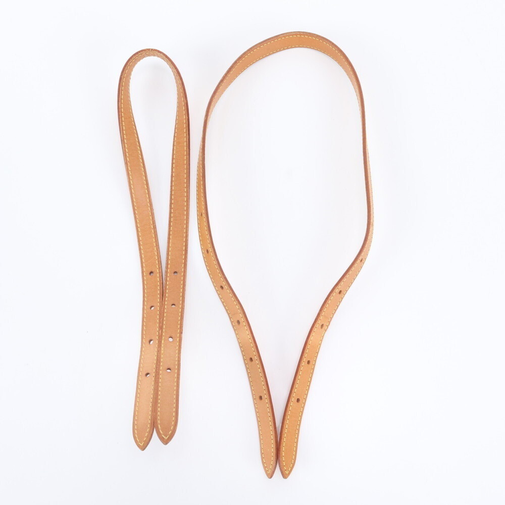 Louis Vuitton Shoulder Strap, Monogram Natural Leather, Bucket Women's